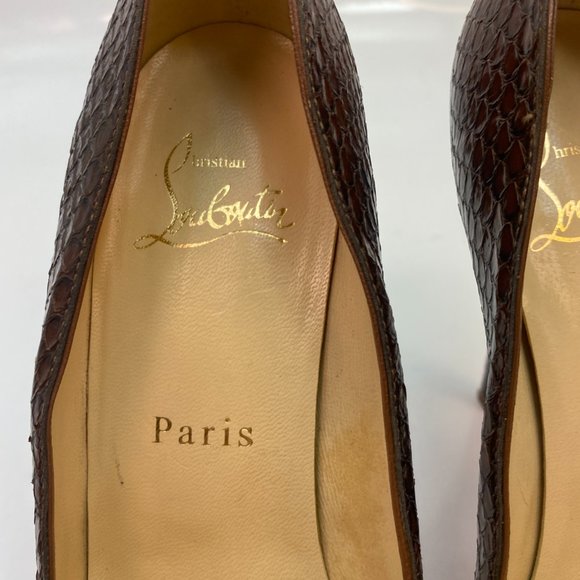 Christian Louboutin New Simple Python Heels 36 - Picture 4 of 11